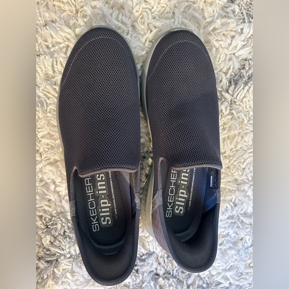 Skechers Men's Dark Grey “Go Walk” Slip-In Shoes - Picture 4 of 8